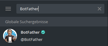 BotFather suche